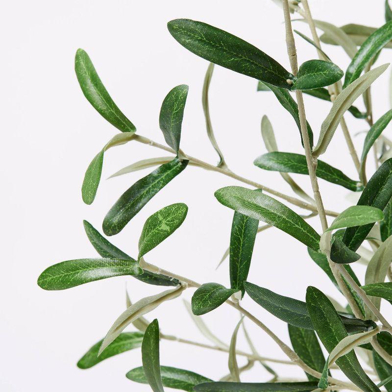 Artificial Olive Leaf Arrangement - Threshold™ designed with Studio McGee: Faux Tree in Ceramic Pot