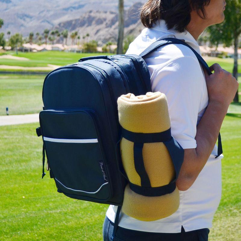 Picnic at Ascot Trellis Polyester Picnic Backpack