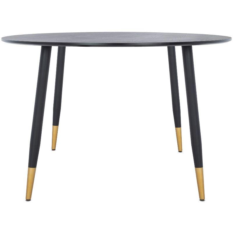 Kamala Round Dining Table - DTB5807A - Black/Gold - Safavieh