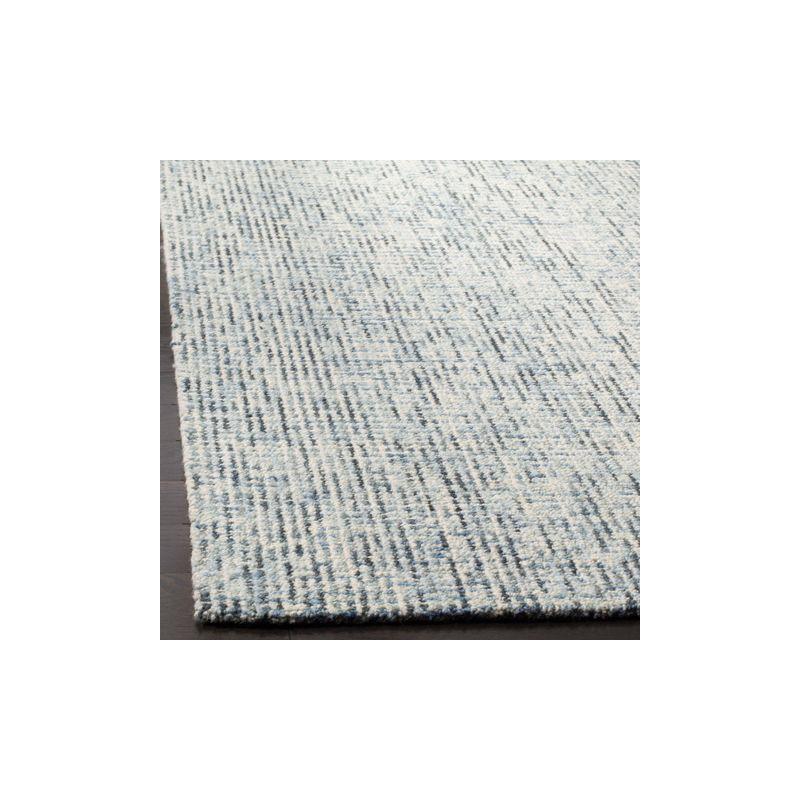 Abstract ABT468 Handmade Indoor Area Rug - Blue/Charcoal - 6'x6' - Safavieh