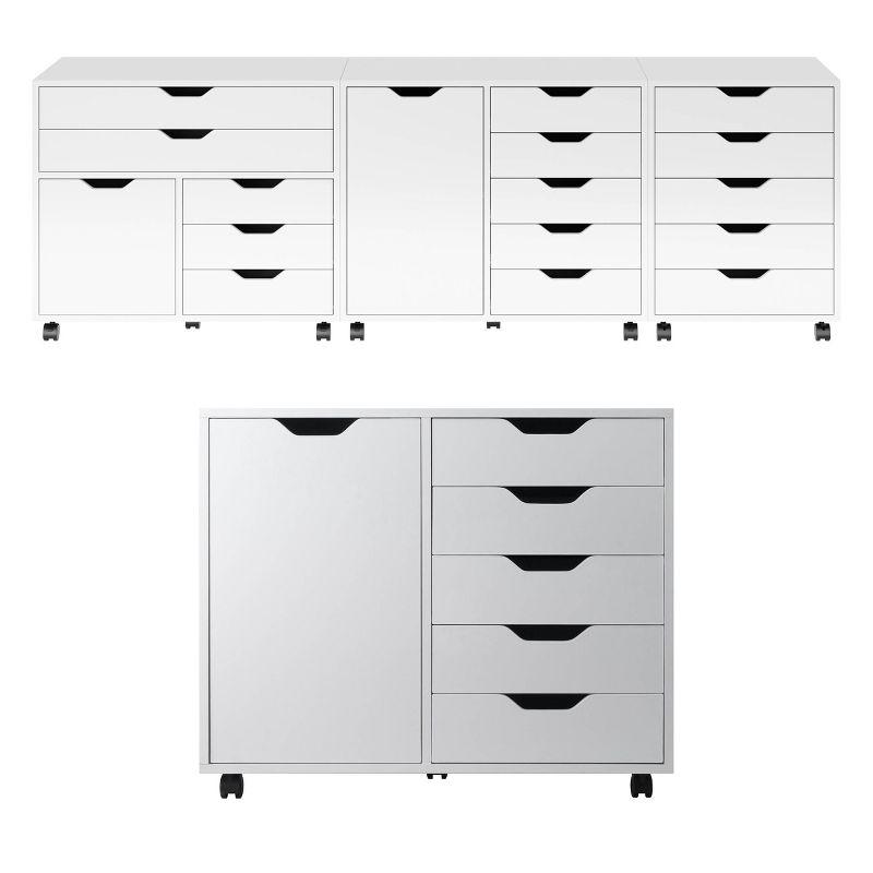 Halifax 5 Drawer 1 Side Cabinet - Winsome