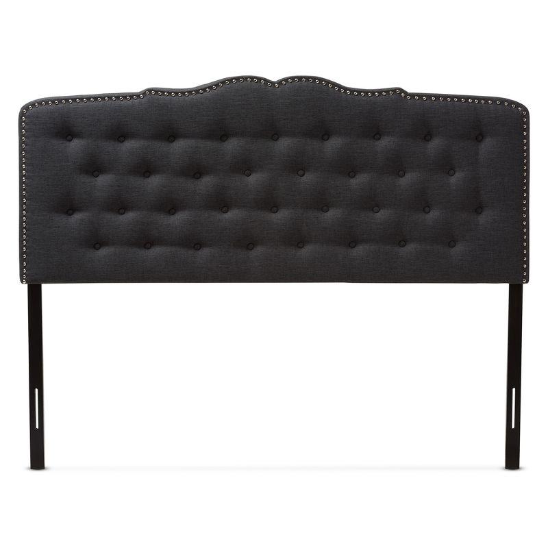 Lucy Modern And Contemporary Fabric Headboard Dark Gray - Baxton Studio