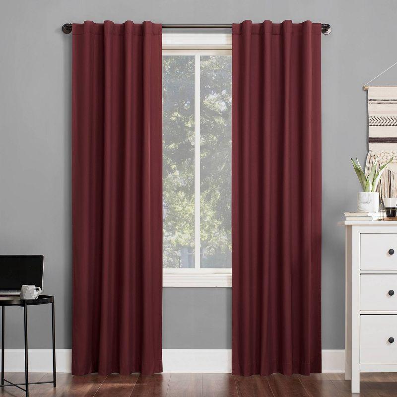 Sun Zero Blackout Cyrus Thermal Back Tab Curtain Panel