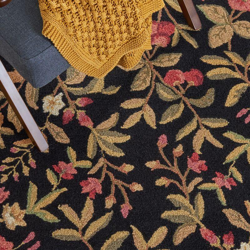 Chelsea HK210 Hand Hooked Accent Rug - Black - 2'6"x4' - Safavieh.