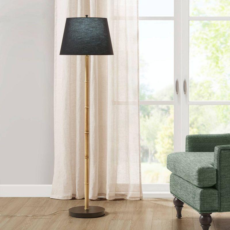 Nassau Metal Bamboo Floor Lamp 60"H