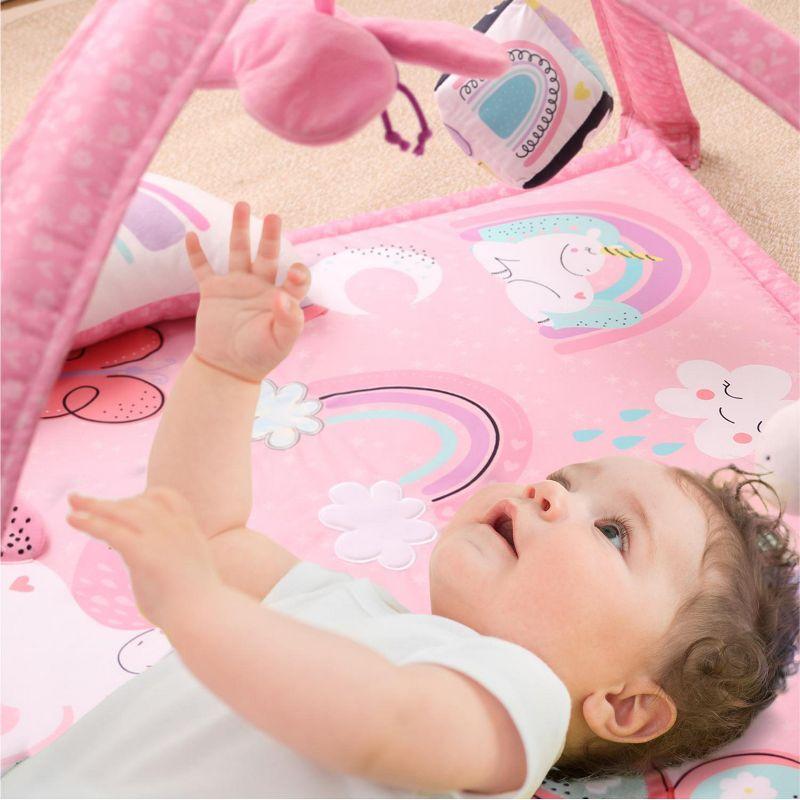 The Peanutshell Rainbow Paradise 7-in-1 Activity Gym & Play Mat for Baby