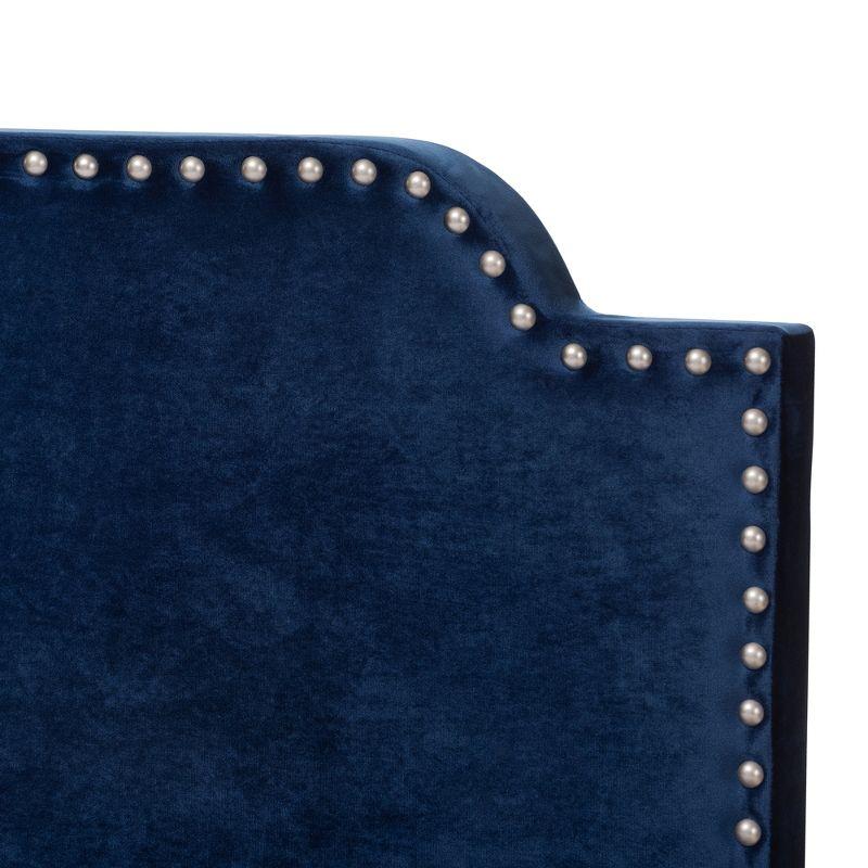 Darcy Velvet Upholstered Bed - Baxton Studio