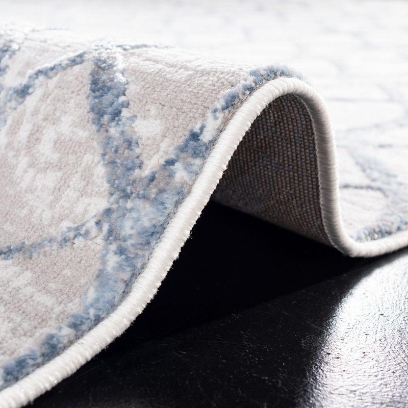 Amelia ALA792 Power Loomed Runner Rug - Grey/Blue - 2'2"x22' - Safavieh.