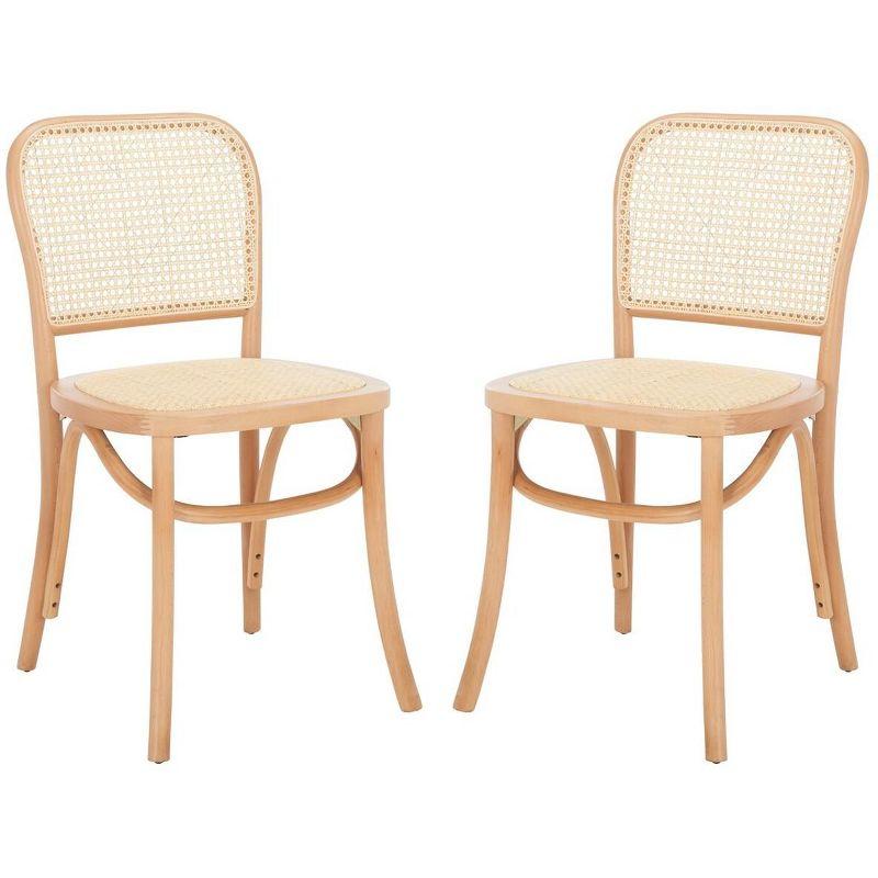 Keiko Cane Dining Chair (Set of 2) - DCH9505 - Natural - Safavieh