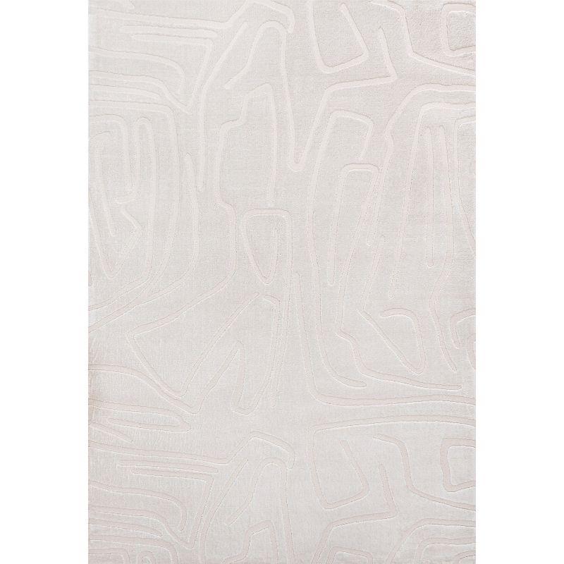 JONATHAN Y Alcina Modern Scandinavian Graphic Lines High-Low Area Rug