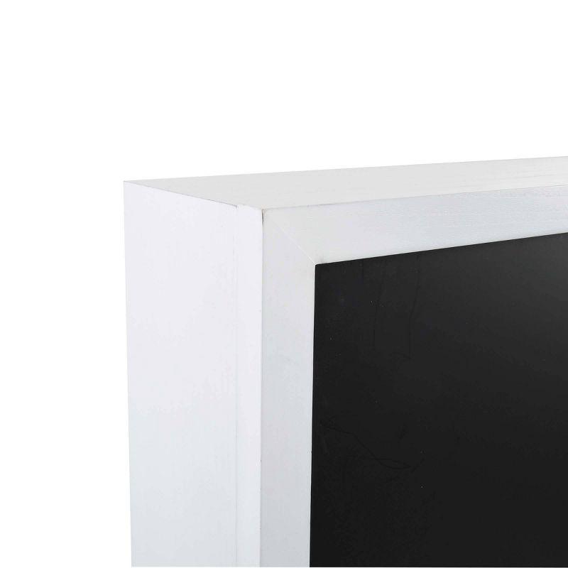 36" x 24" Murphy Desk White - Prinz: Modern Wall Mounted, Open Storage Shelf, MDF Construction
