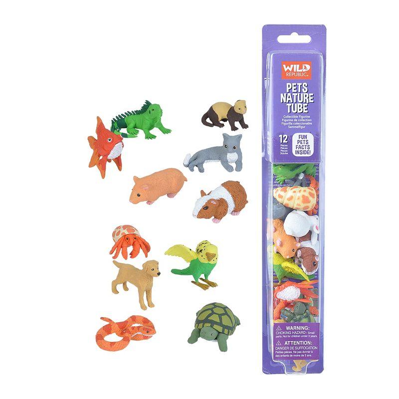 Wild Republic 12-Piece Colorful Pet Figurine Set