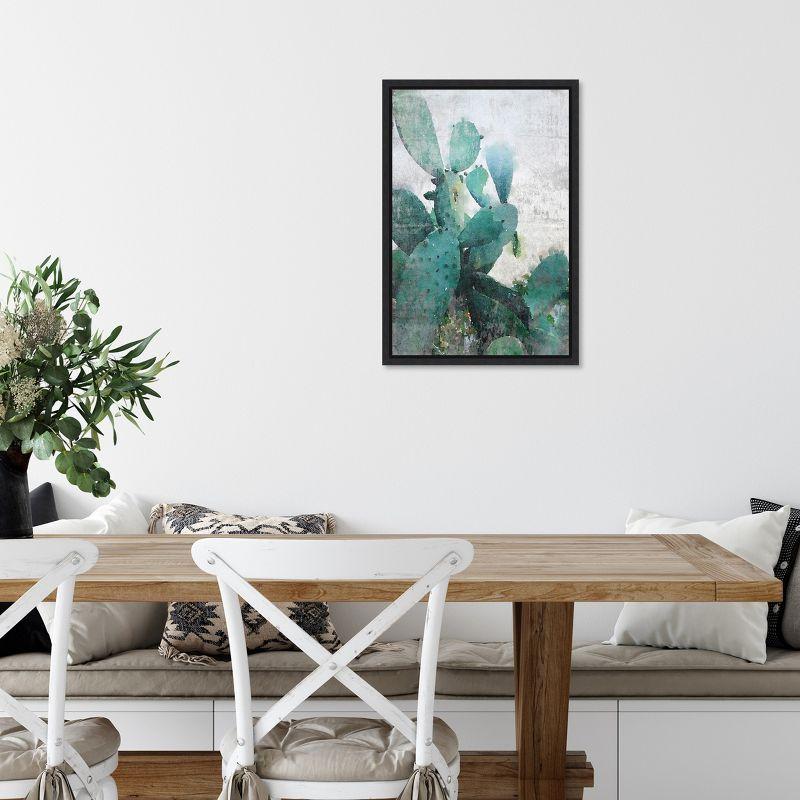 Amanti Art Rustic Cactus by Irena Orlov Canvas Wall Art Print Framed 16 x 23-in.