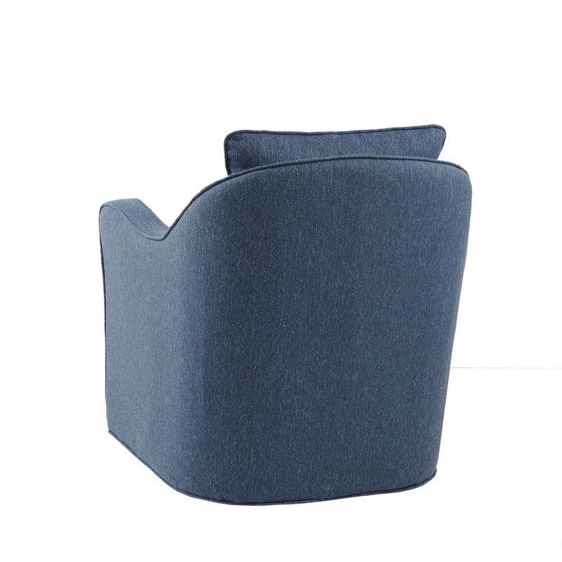 Mitchell Wide Seat Swivel Armchair Navy - Madison Park