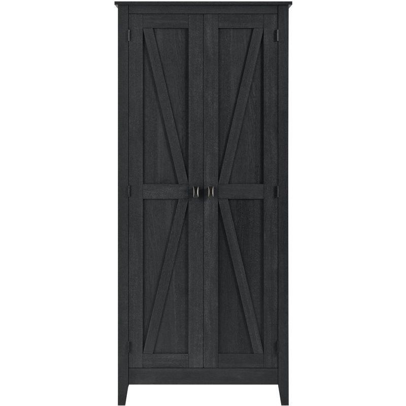 Farmington 31.5" Wide Storage Cabinet, Black Oak