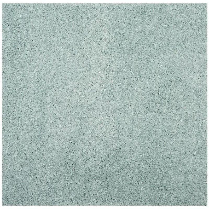 Laguna Shag SGL303 Power Loomed Indoor Area Rug - Light Blue - 6'7"x6'7" - Safavieh.