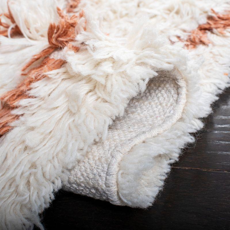 Kenya KNY712 Hand Knotted Area Rug - Ivory/Terracotta - 6'x9' - Safavieh