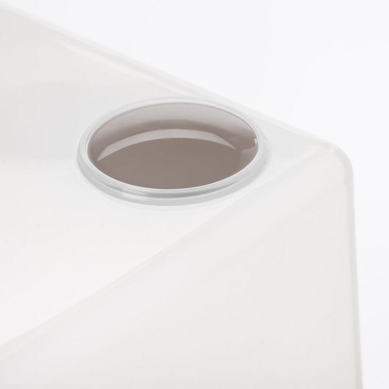 IRIS USA 40 Qt Plastic Under Bed Storage Stackable Nestable Organizer Bin Container with Secure Lids and Durable Tan Buckles, Clear