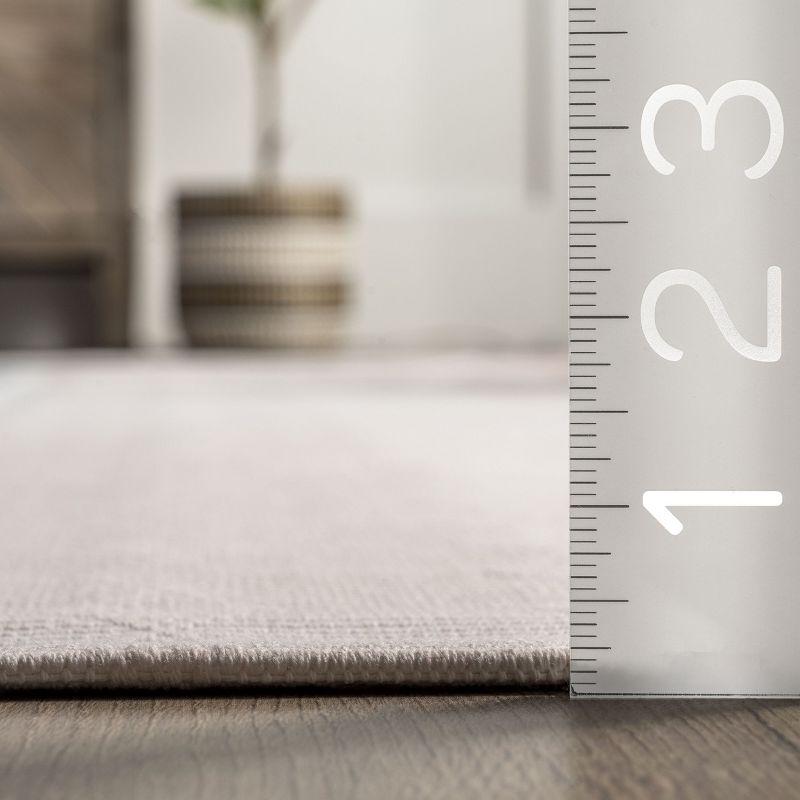 Nuloom Dannie Modern Geometric Pet Friendly Machine Washable Area Rug, 8' x 10', Light Beige
