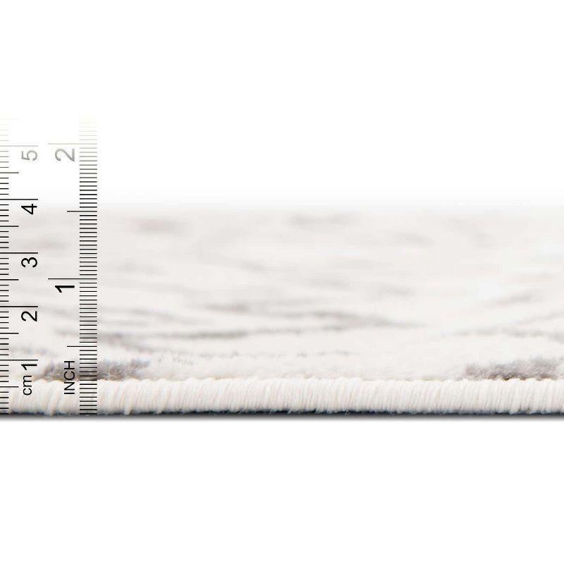 Unique Loom 8' 0 x 8' 0 Square Moroccan Trellis Ivory Area Rug