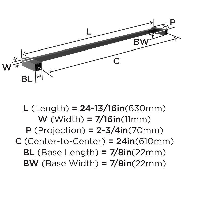 Amerock Monument Wall Mounted Bathroom Towel Bar