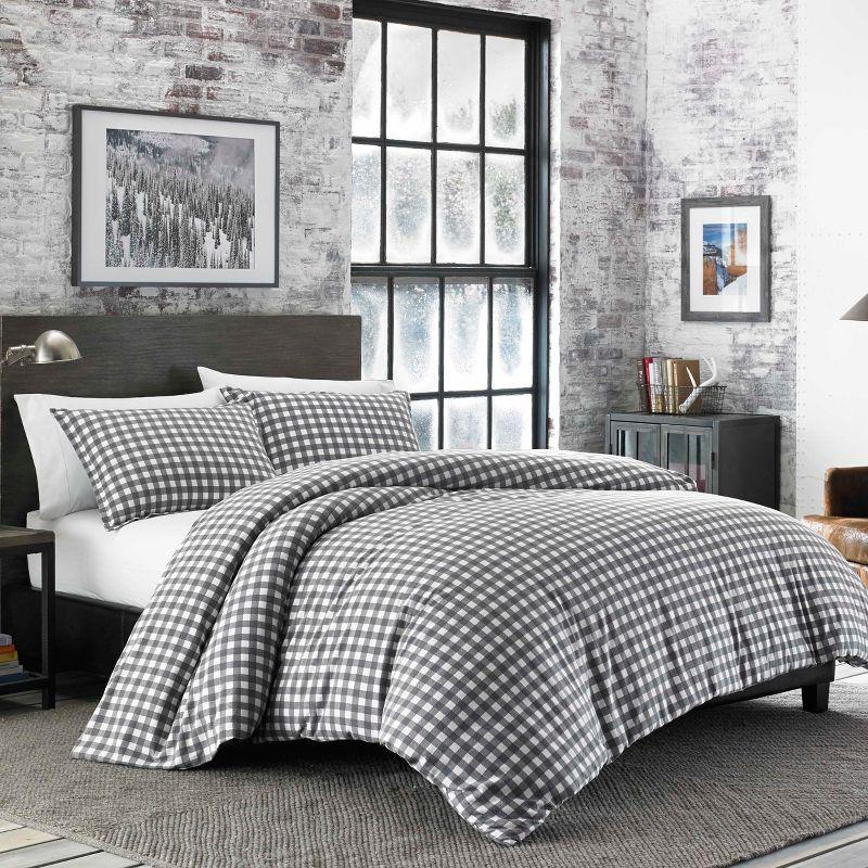 Gray Preston Duvet Cover Set - Eddie Bauer