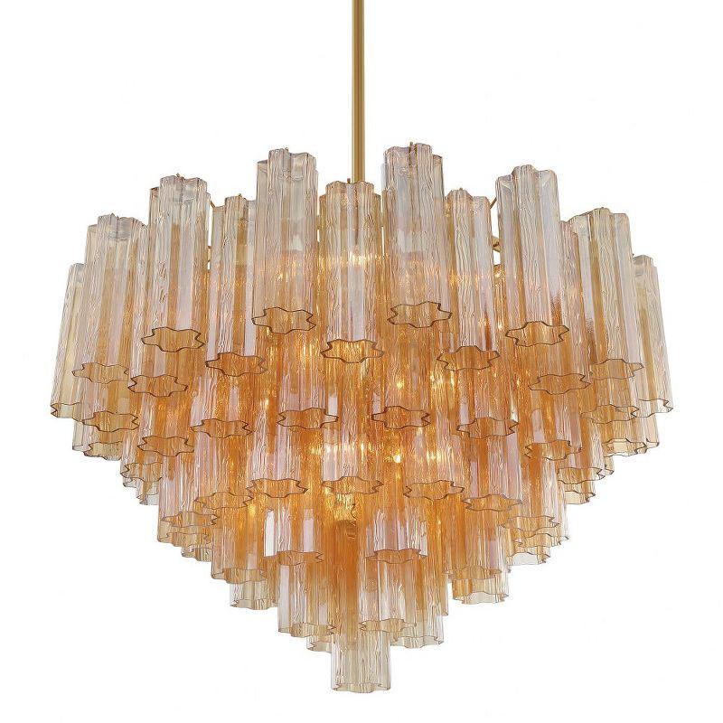 Crystorama Lighting Addis 16 - Light Chandelier in  Aged Brass