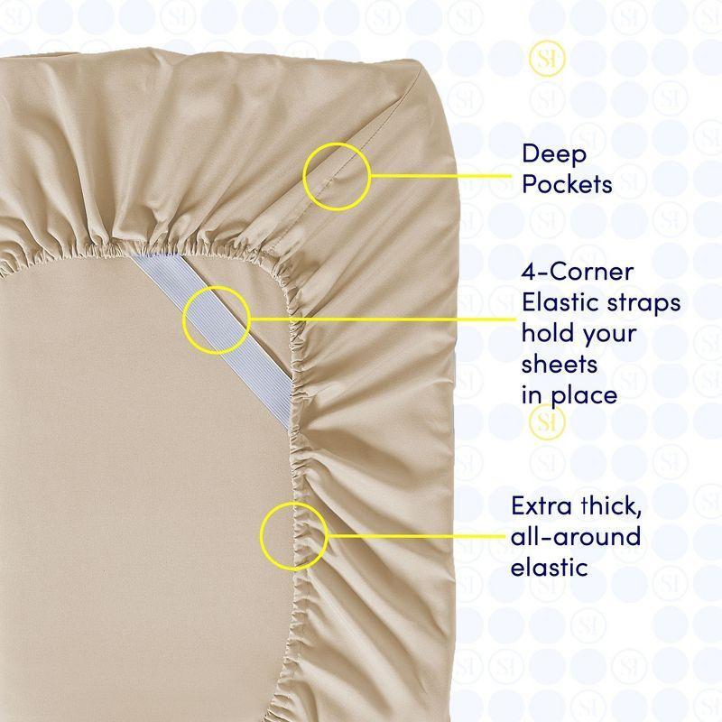 Luxurious Soft Microfiber Sheet Set with Bonus Pillowcases