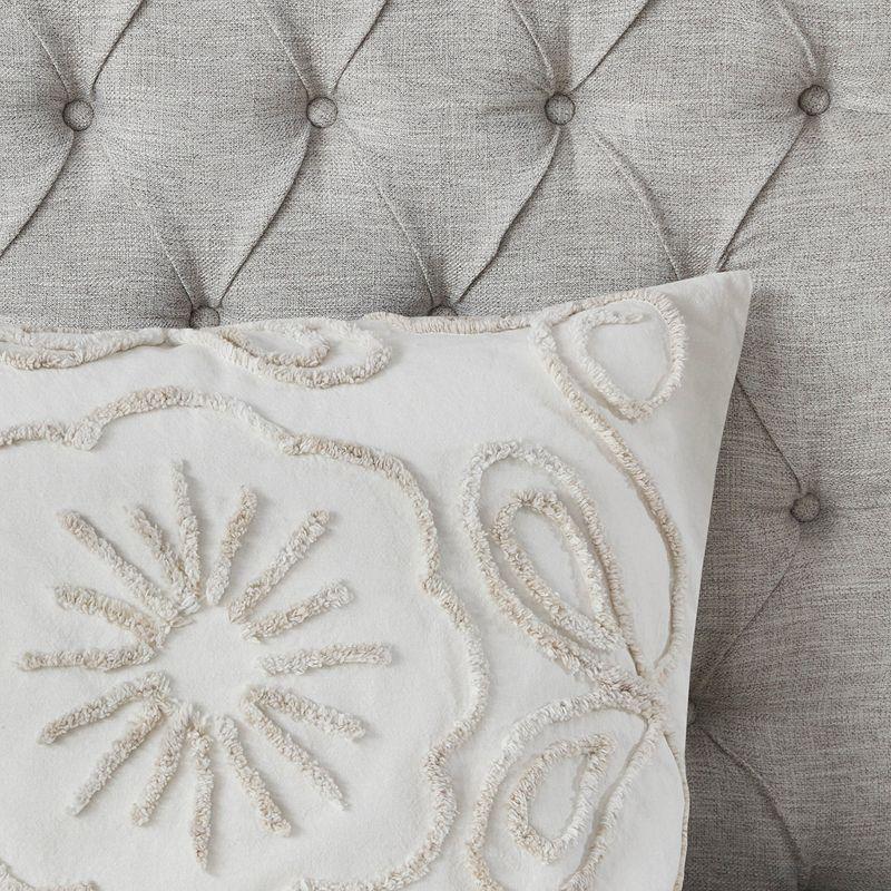 Gracie Mills Gertrude 3 Piece Tufted Cotton Chenille Coverlet Set