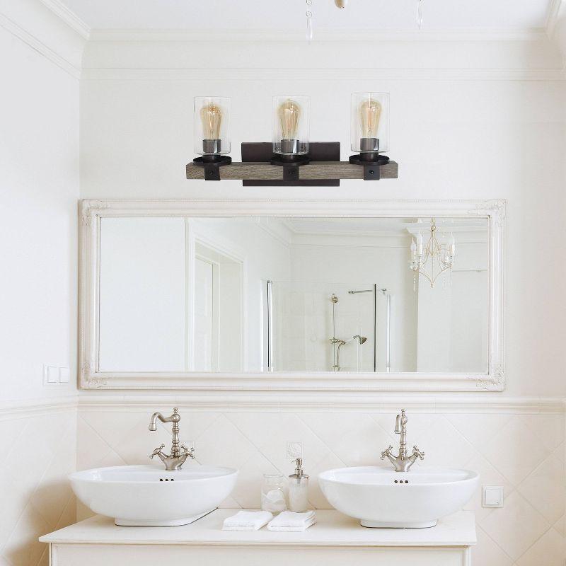 Industrial Rustic Lantern Restored Bath Vanity Ceiling - Elegant Designs