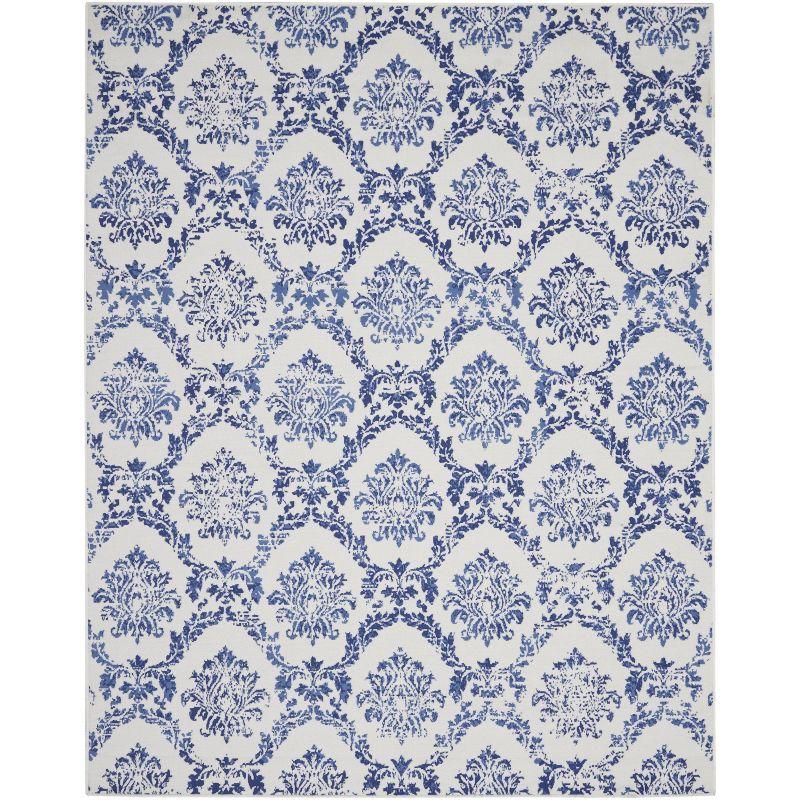 Nourison Whimsicle WHS01 Indoor only Area Rug - Ivory Navy 7' x 10'