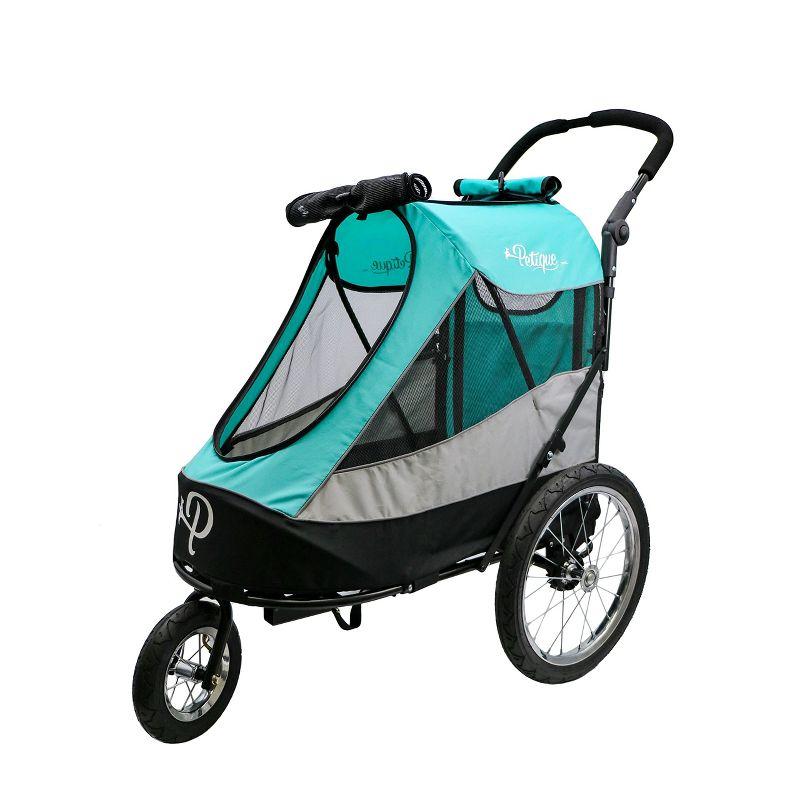 Petique Trailblazer Jogger, Dog Cart for Medium Size Pets, Ventilated Pet Stroller for Cats & Dogs