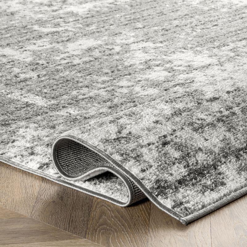 Nuloom Deedra Abstract 7x9 Indoor Area Rug for Living Room Bedroom Dining Room Kitchen, Grey/Ivory