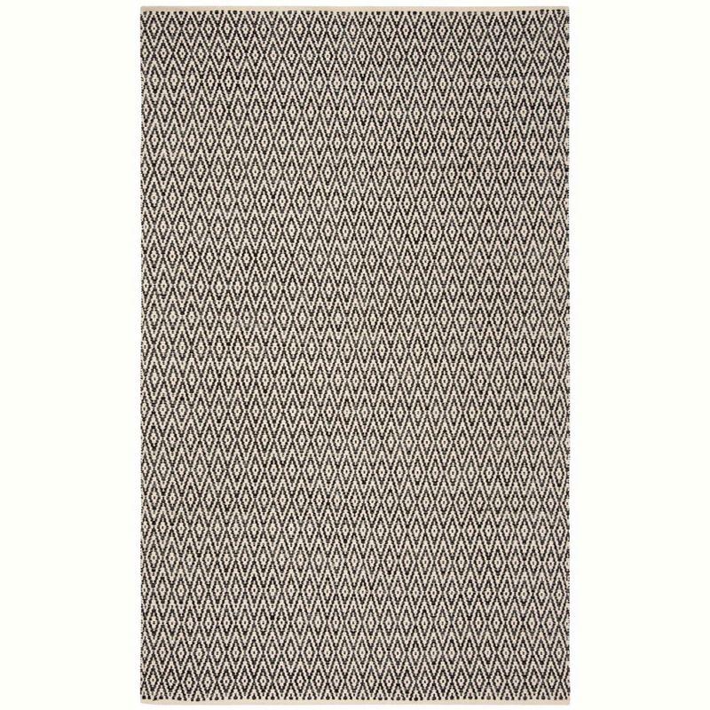 Montauk MTK414 Hand Woven Indoor Area Rug - Ivory/Dark Grey - 5'x8' - Safavieh