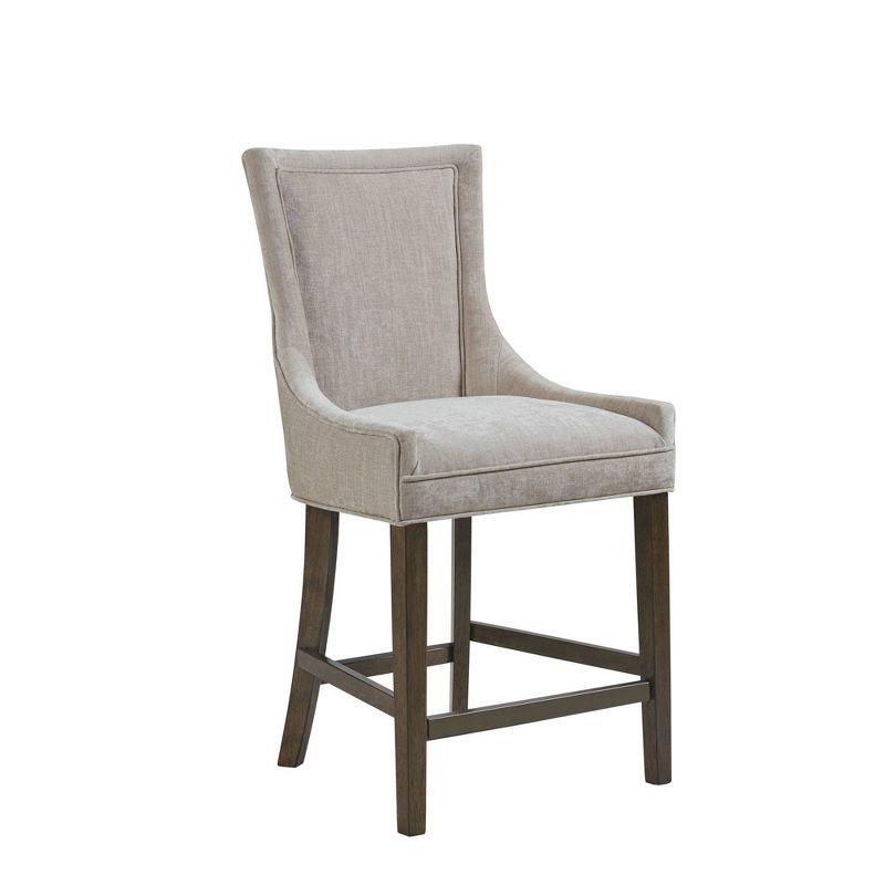 25.5" Ultra Upholstered Counter Height Barstool Cream - Madison Park