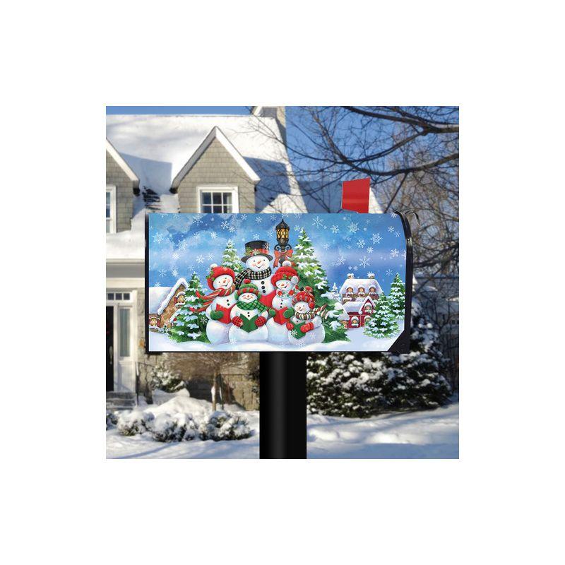 Briarwood Lane Caroling Snowmen Christmas Magnetic Mailbox Cover Welcome Standard
