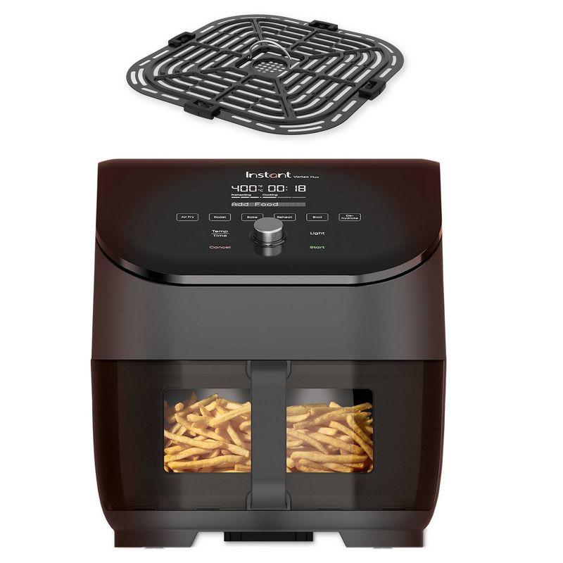 Instant Vortex Plus 6qt Air Fryer with ClearCook - Black: 1800W, 1 Year Warranty, Airfryer Sale