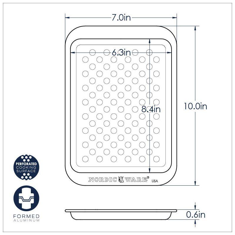 Compact Aluminum Non-Stick Oven Crisping Tray