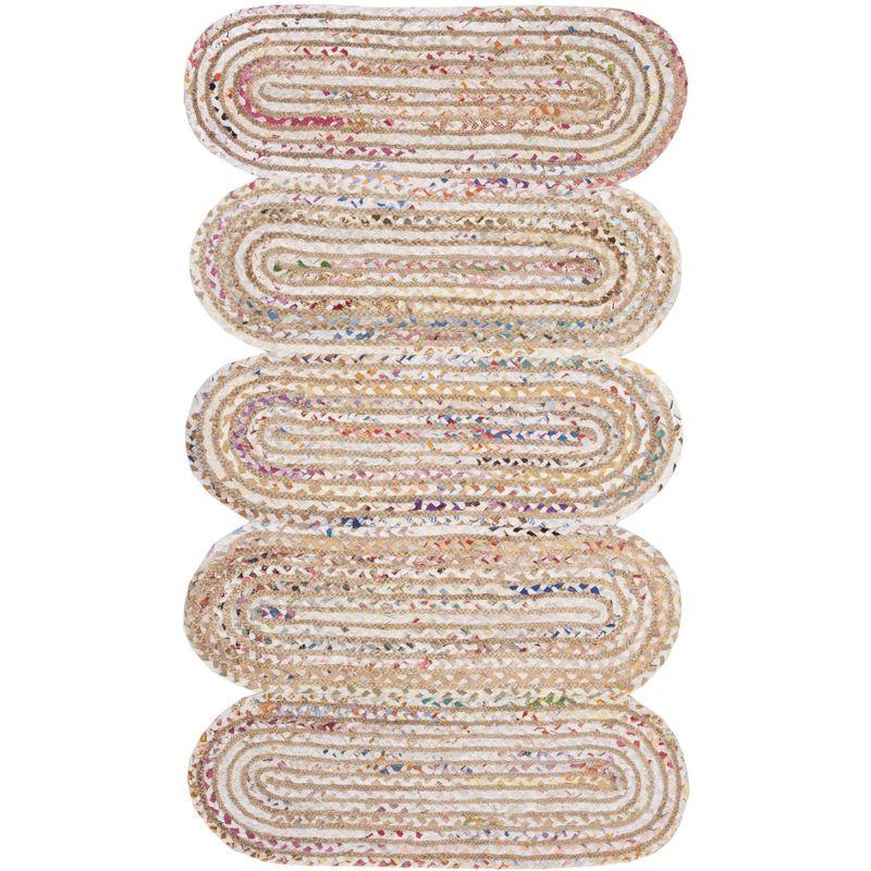 Cape Cod CAP208 Woven Indoor Accent Rug - Ivory/Multi - 3'x5' - Safavieh