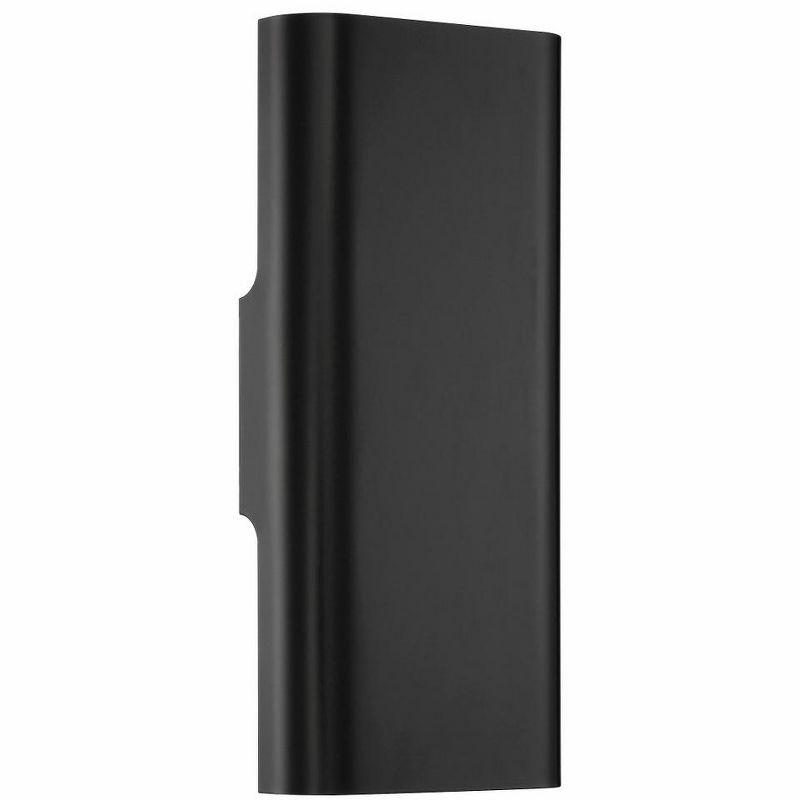 Bi-Punch Black Metal Dimmable LED Wall Sconce