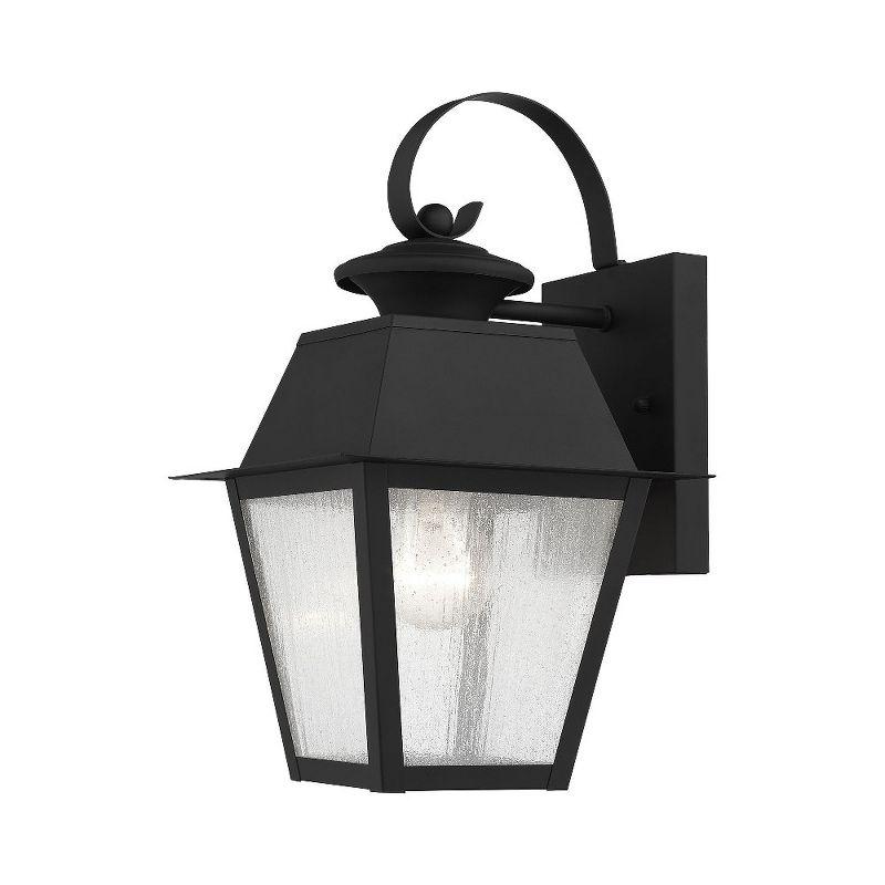 Livex Lighting Mansfield 1 - Light Wall Light in  Black