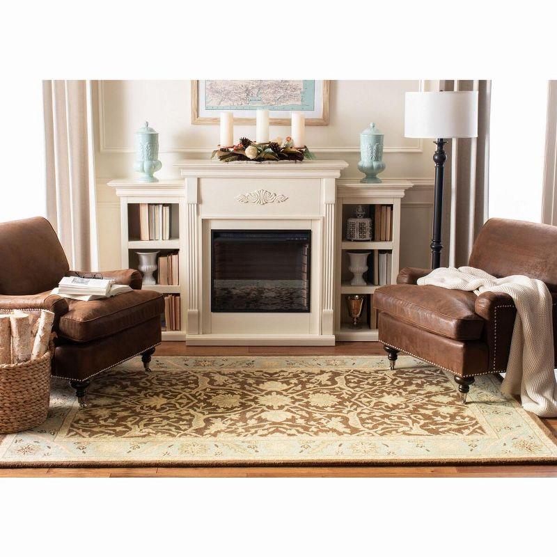 Antiquity AT14 Hand Tufted Indoor Area Rug - Brown/Green - 7'6"x9'6" - Safavieh