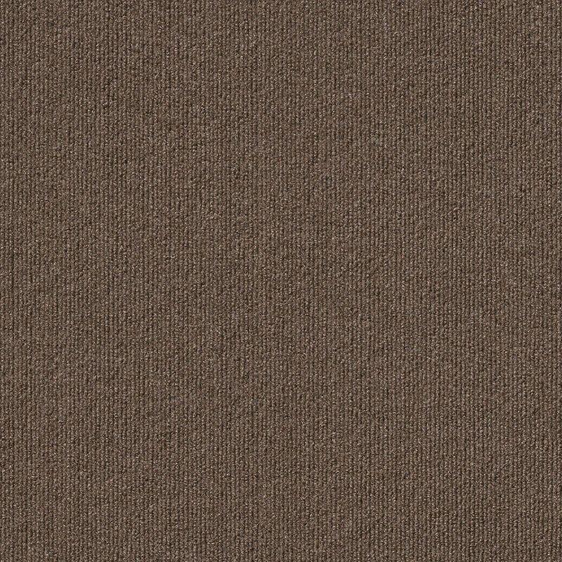 18" 16pk Rib Carpet Tiles Espresso - Foss Floors: Indoor/Outdoor, Pet-Friendly, Woven Polyester