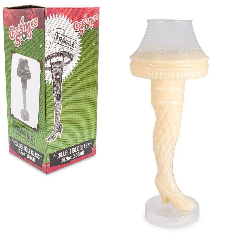 Silver Buffalo A Christmas Story Leg Lamp Molded Glass Cup | Holds 17 Ounces