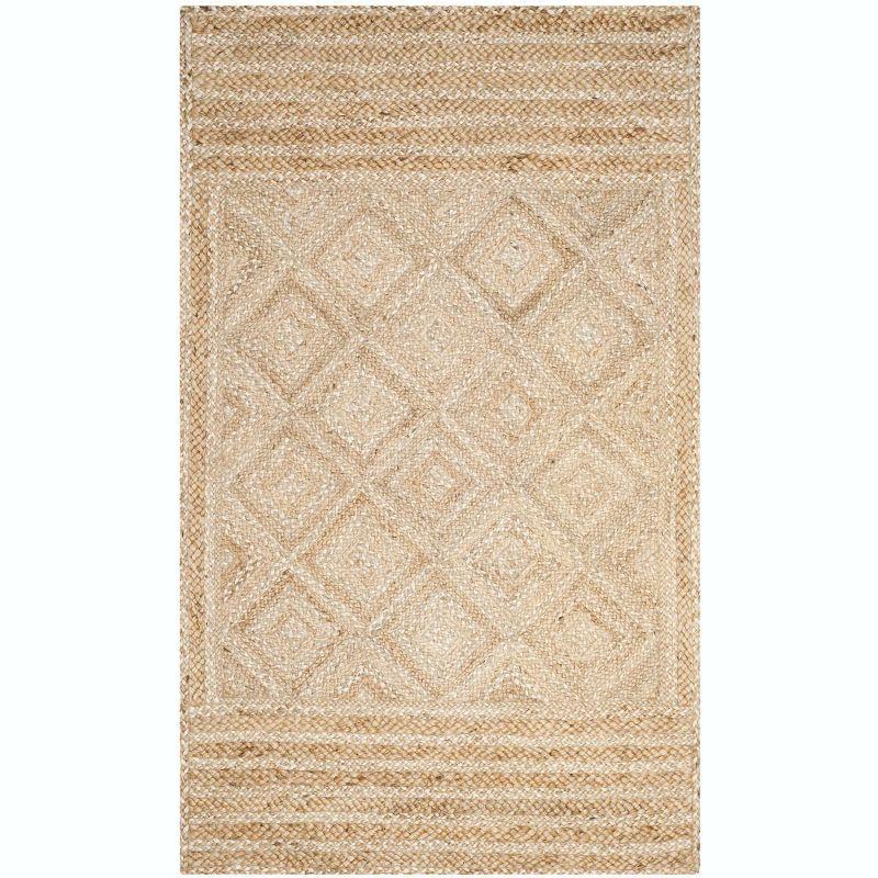 Natural Fiber NF925 Hand Woven Indoor Area Rug - Natural - 5'x8' - Safavieh.