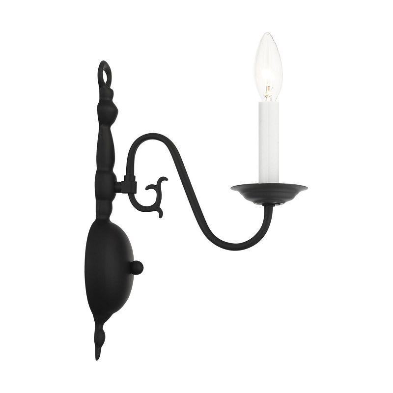 Livex Lighting Williamsburgh 1 - Light Wall Light in  Black