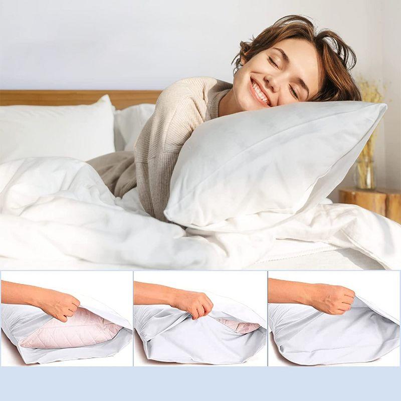 2PC Rayon From Bamboo Solid Performance Pillowcase Set - Luxclub