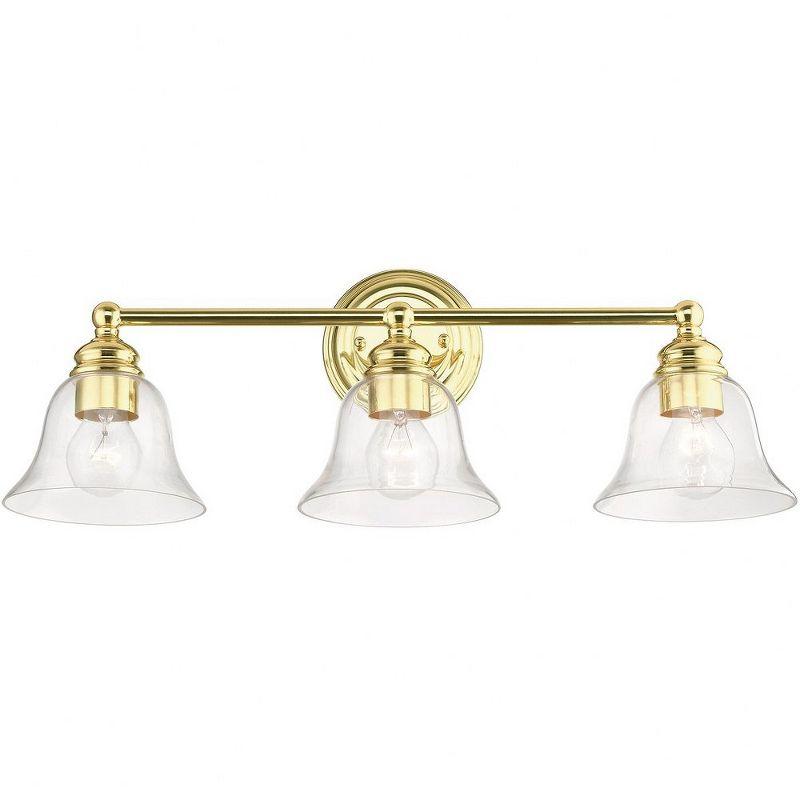 Livex Lighting Moreland 3 - Light Vanity in  Polished Brass