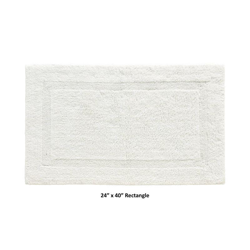 24"x40" Lux Collection Bath Rug Ivory - Better Trends: Cotton, Tufted, Machine Washable, No Backing