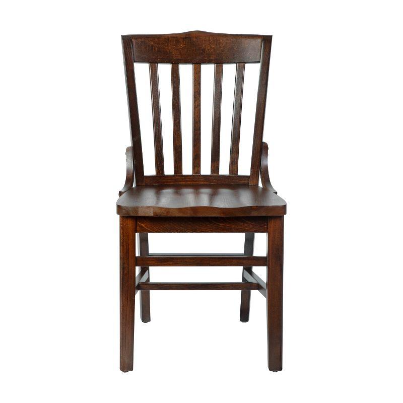 Flash Furniture HERCULES Series Finished School House Back Wooden Restaurant Chair